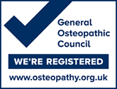 We are registered with the General Osteopathic Council